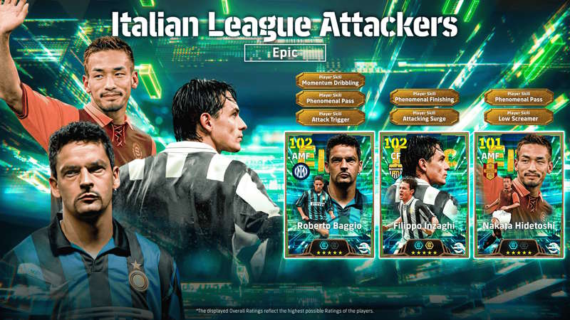 eFootball 2027, Baggio, Inzaghi e Nakata: quando arriva il Pallone d’Oro?